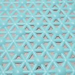 Коврик для ванной матовый Паутинка 37*66см (лазурный)