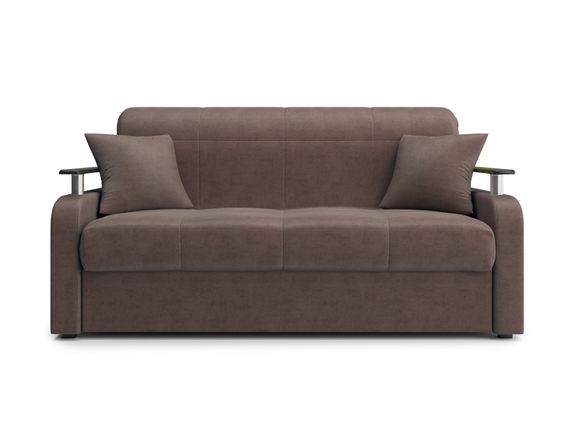 Диван Денвер 1,6 - Velutto 23 шоколад/  коричневая накладка