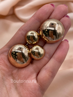Пуговицы полусфера золотистая скидка
