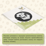 Нашивка на одежду, патч, шеврон на липучке "Орк Вархаммер" 7,5х7,5 см
