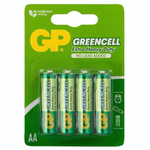 Батарейка GP Greencell Солевая R6 15G (АА) 4шт блистер 0133