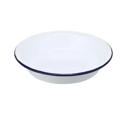 Салатник 1000 мл d 22 см h4,5 см Blue Rim эмалированая сталь SUNNEX [1]