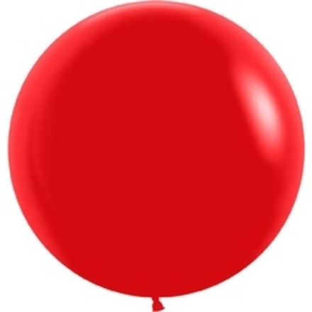 Шар (24"/60 см) Красный (015), пастель 1 шт.