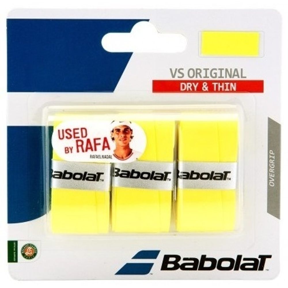 Аксессуары для тенниса Намотка овергрип BABOLAT VS ORIGINAL DRY AND THIN .