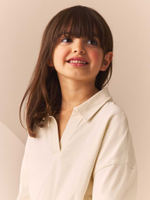 Толстовка с воротником для девочки Next N90-174, Кремовый