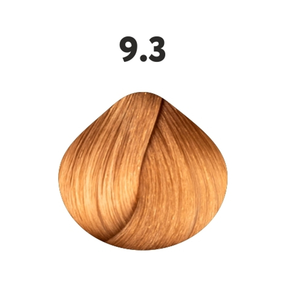 9.3 крем-краска KAARAL AAA Color Collection очень светлый золотистый блондин - 100 мл.