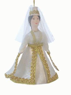 Кукла-подвеска сувенирная Кабардинка