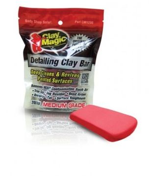 AUTOMAGIC CLAY MAGIC MEDIUM GRADE Очищающая абразивная глина для ЛКП ,красная.