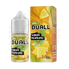 Безникотиновая жидкость для ЭСДН DUALL ZERO с ароматом хвои и ананаса, 28мл, 0мг/см3 (M)