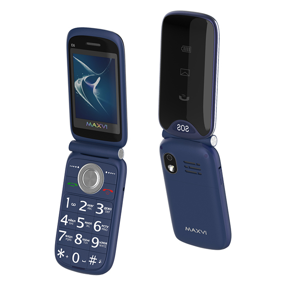 Сотовый телефон Maxvi E6 Blue