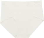 Гладкие бесшовные высокие трусики (Размер: M) (Цвет: кремовый)