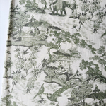 Микровельвет 100% хлопок Китайская церемония (зелёный)