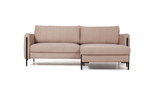 Barcelona диван-кровать с шезлонгом, велюр бежевый