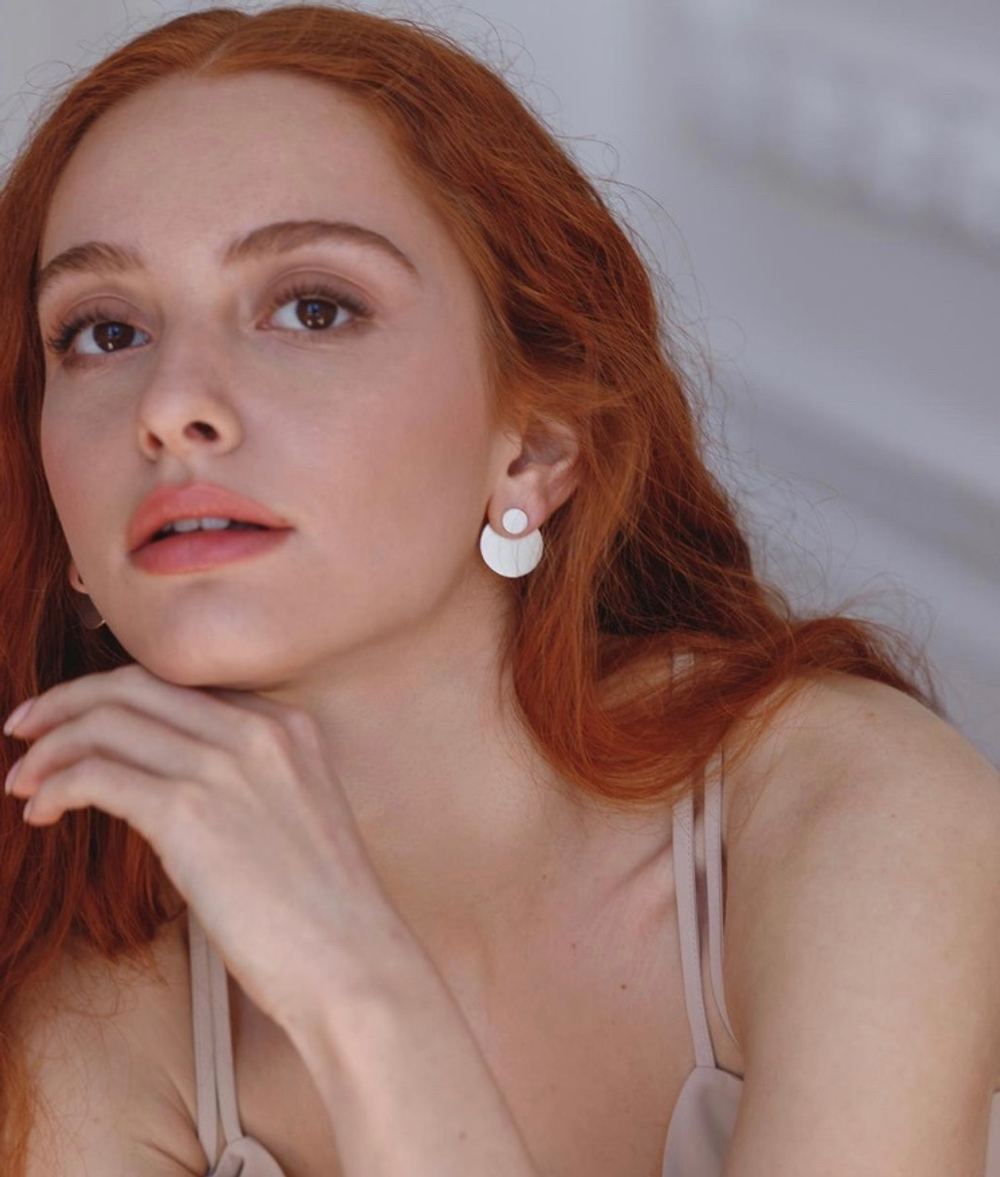 серьги double circle jackets