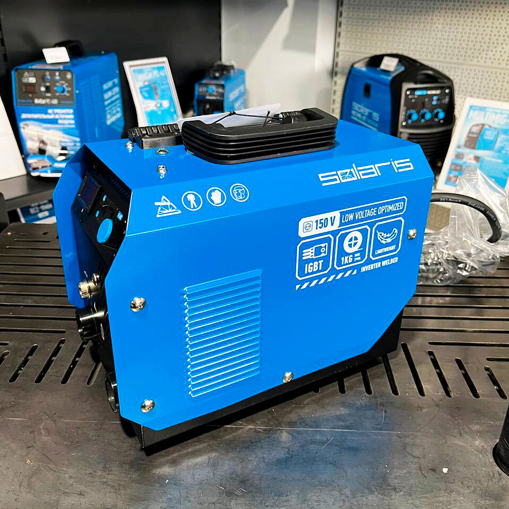 Полуавтомат сварочный Solaris FLUX-200 (230В; 20-180 А; FLUX/MMA/TIG LIFT; байонетный разъем; без подкл. газа) SL5712-1