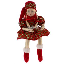 GAEM Игрушка набивная "Эльф" (муз, движ), L16 W12 H40 см (полка 22 см.)