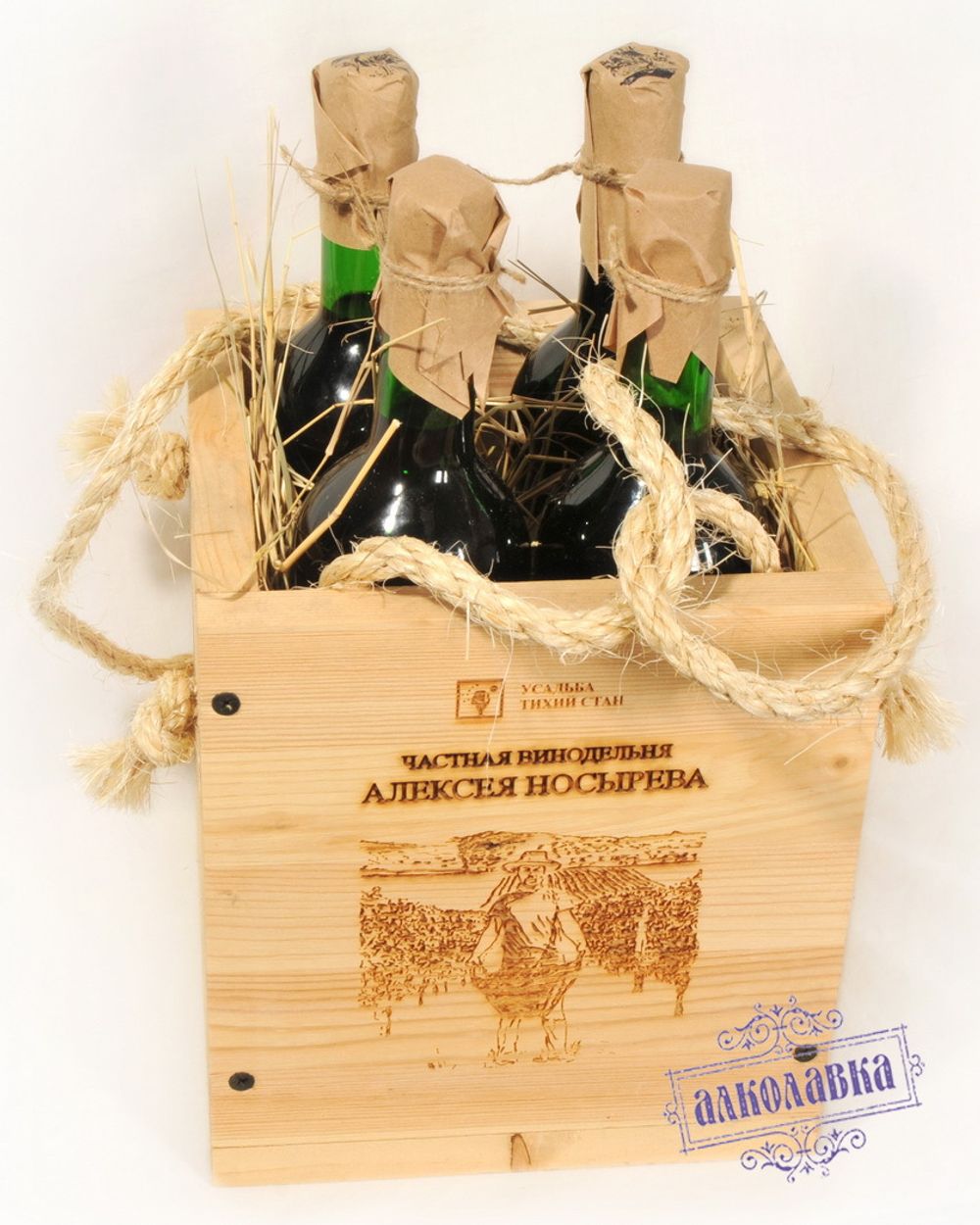 Подарочный набор из 4-х бутылок частная винодельня Алексея Носырева