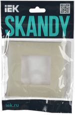 SKANDY Рамка 1-местная SK-F01B бежевый IEK