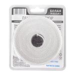 Лента клейкая бордюрная для ванн и раковин 60мм (30х30мм), 3,35м, белая