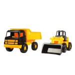 Набор машинок строительная техника «Медвежонок» (трактор + грузовик) (Нордпласт)