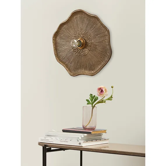 Светильник настенный wildflower, 41х46 см, античная латунь