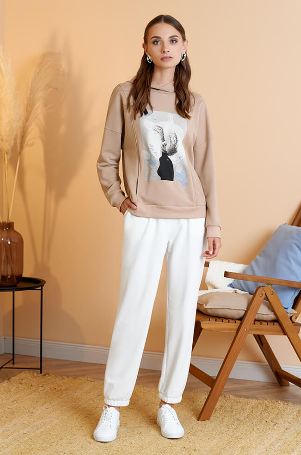 22597 Джемпер женский (латте)