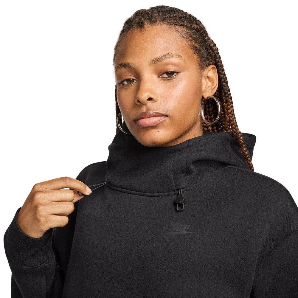 Баскетбольная женская толстовка Nike Sportswear Tech Fleece Black Sweatshirt