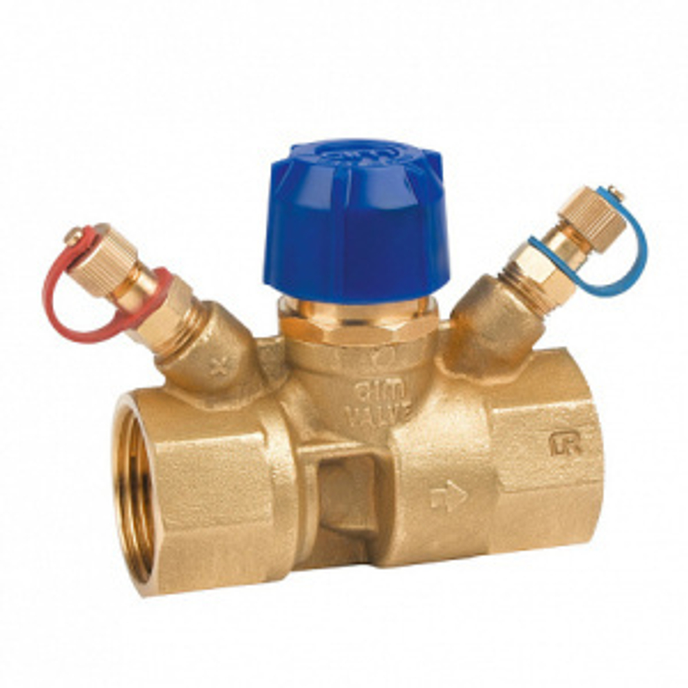 Клапан балансировочный ручной 788ОТ 1" обычн. латунь Kvs=3,5 PN25 BB с преднастройкой
