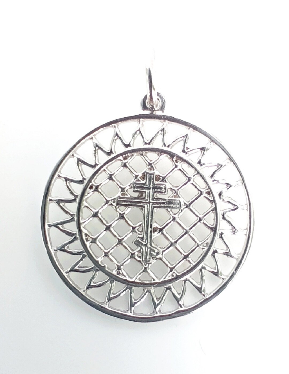 Крестик Эстерелла, славянский оберег, серебро 925*, родирование/Ф