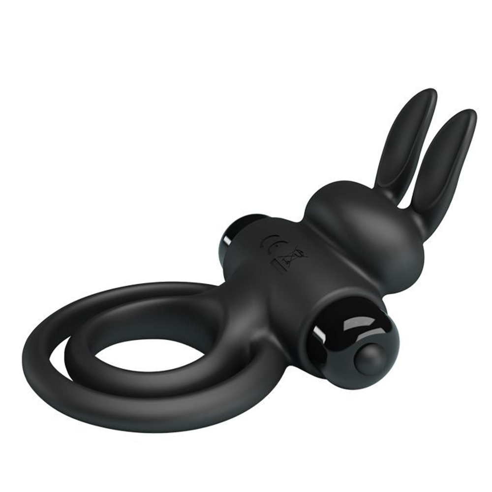 Эрекционное виброкольцо Baile Vibrant Ring III, 9,7 см, с кроликом