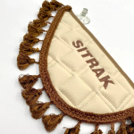 Вымпел тройной Sitrak (экокожа, бежевый с темно-коричневой вышивкой)