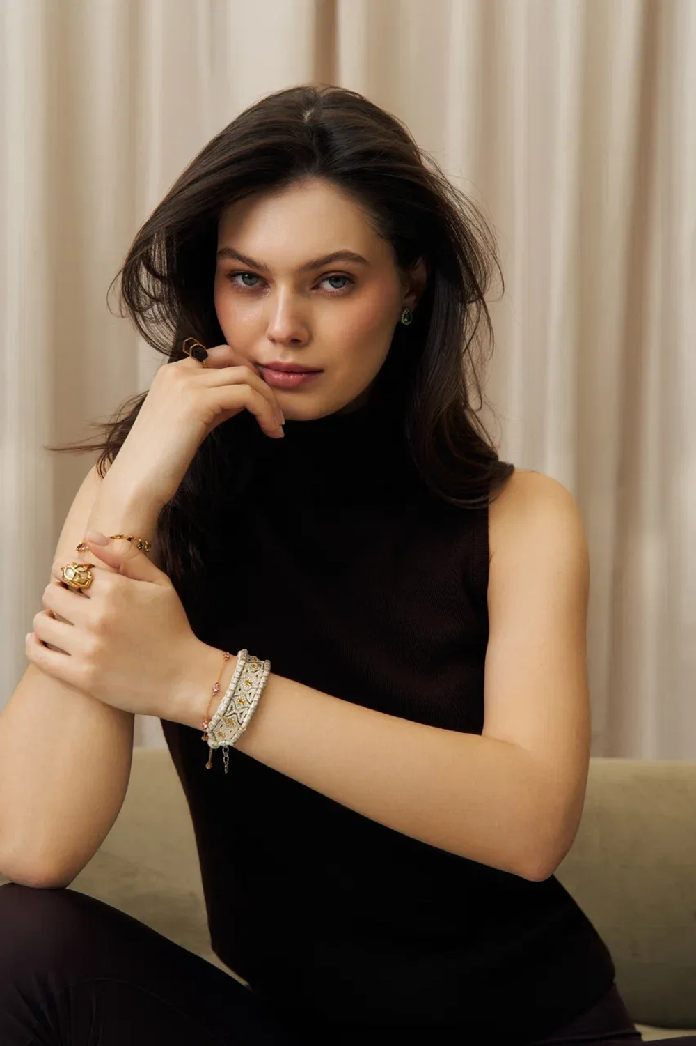 Кольцо Prism с раухтопазом