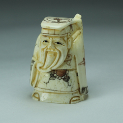 Нэцкэ Дзюродзин с мечом