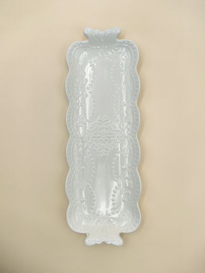 Блюдо сервировочное прямоугольное 35х13х2,5 см.