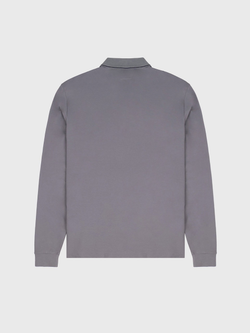 Поло с длинным рукавом C.Р. Company Stretch Piquet Slim Line Grey
