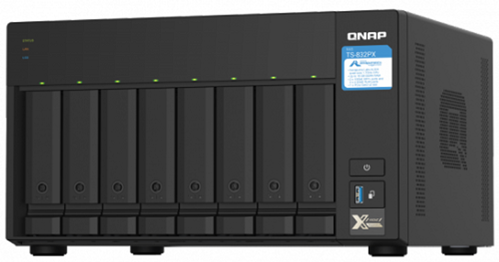 Сетевое хранилище  QNAP TS-832PX-4G
