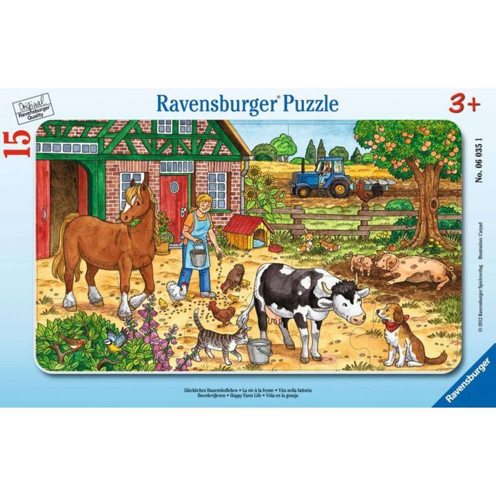 Ravensburger - Пазл Жизнь на ферме 15 шт. 060351