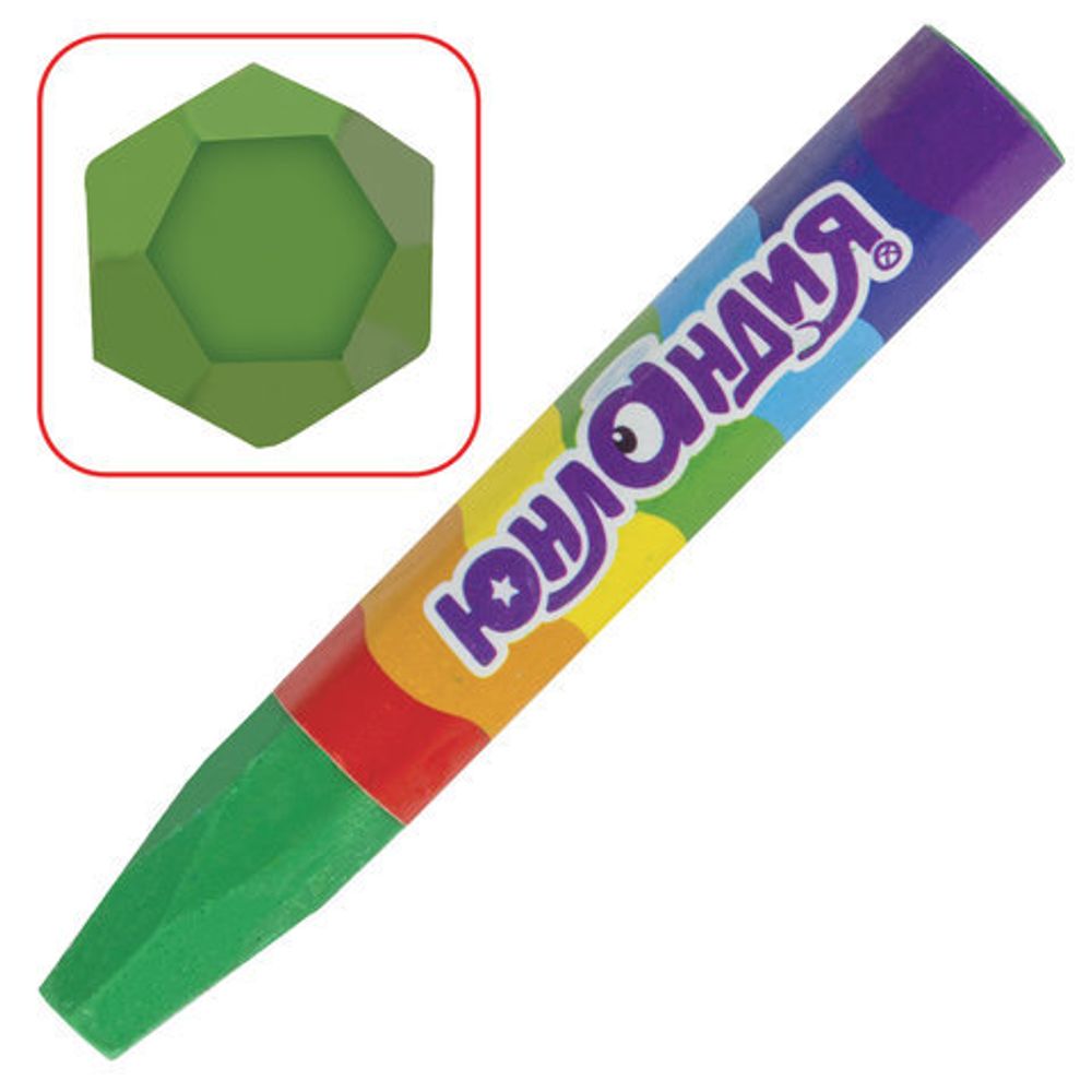 Восковые мелки утолщенные ЮНЛАНДИЯ "ЮНЛАНДИК И ИНДИЙСКИЙ СЛОН", НАБОР 12 цв., масляная основа, 227297