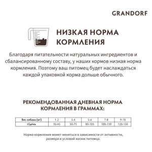 Корм для собак мини-пород, Grandorf, 4 вида мяса с бурым рисом, с пробиотиками