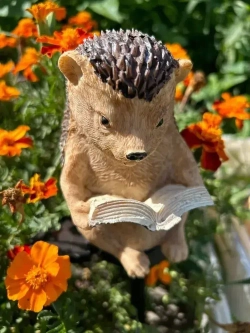 Светильник уличный на солнечной батарее Ежик фигурка садовая для украшения дачи и сада