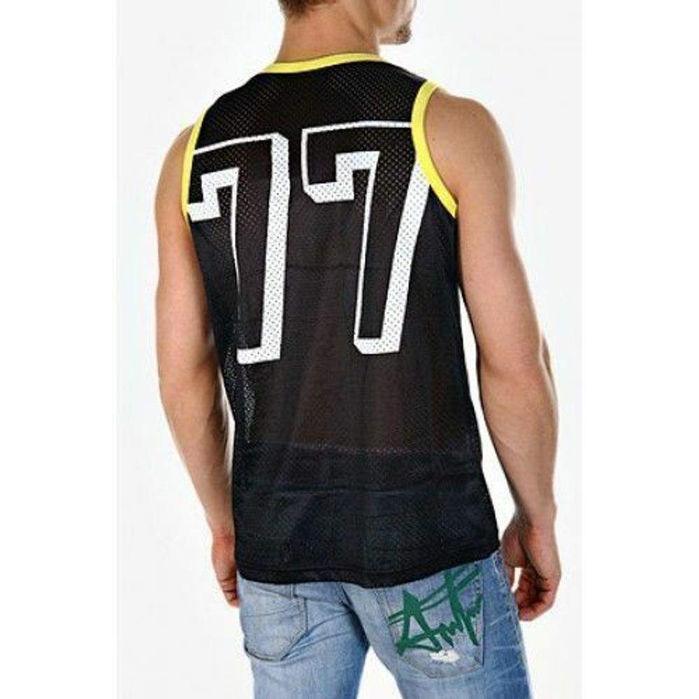 Майка спортивная в сетку Andrew Christian Sport Mesh Tank Black