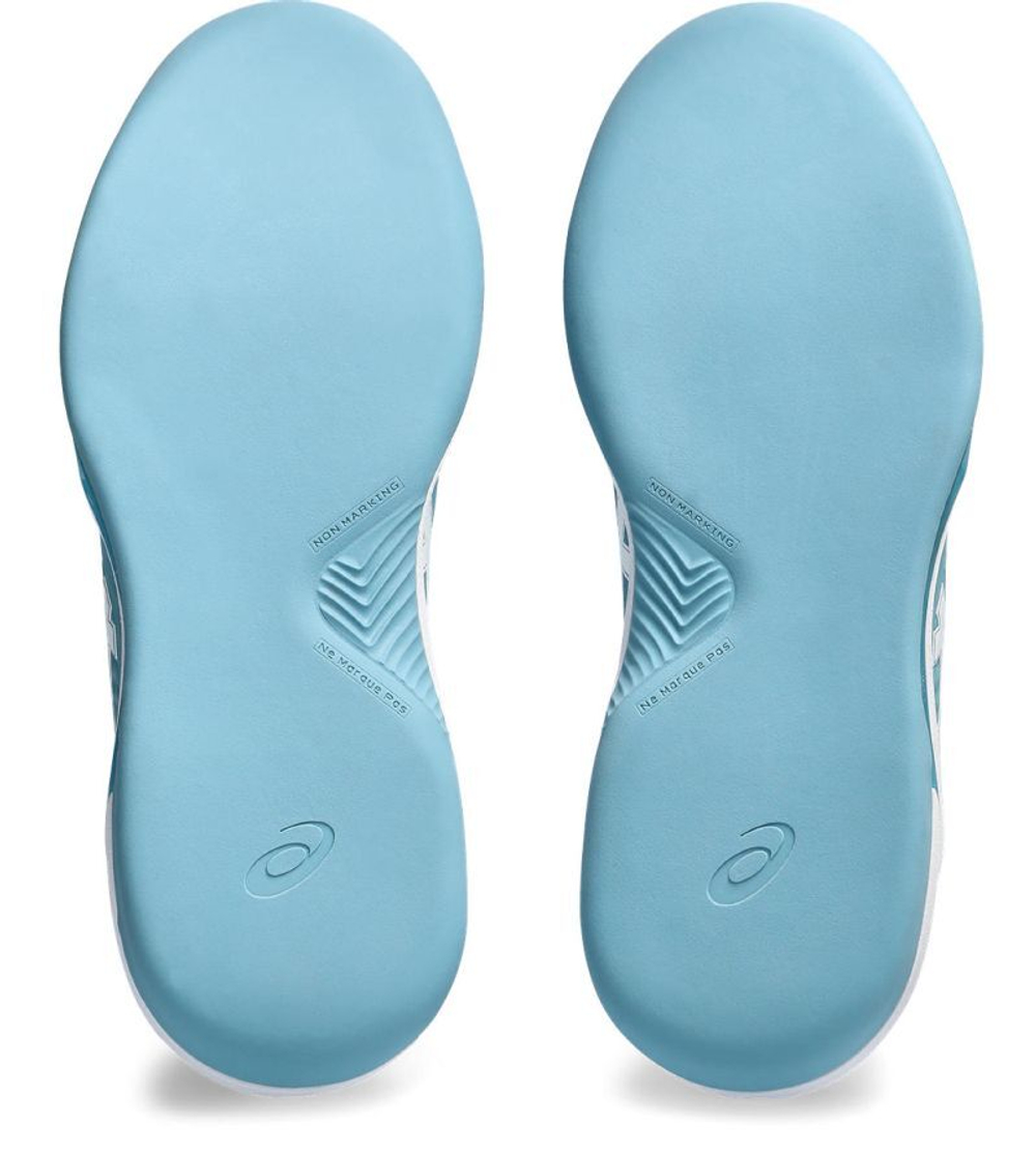 Женские Кроссовки теннисные Asics Gel-Dedicate 8 Indoor - gris blue/white