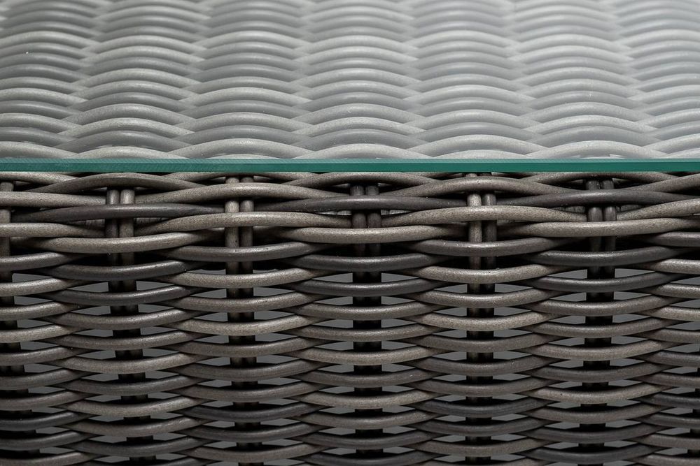 "Боно" журнальный столик из искусственного ротанга, цвет графит