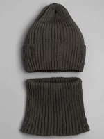 Шапка и снуд для девочки осенние