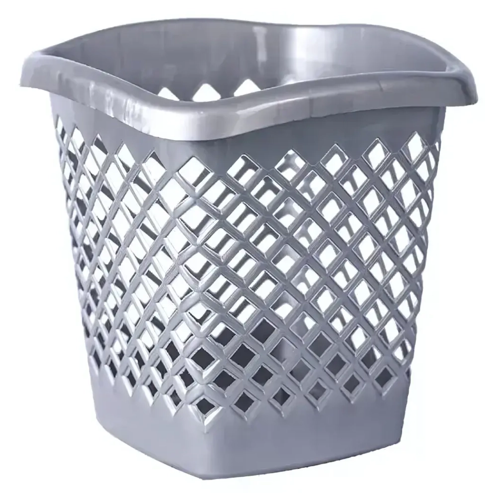Корзина для мусора Офис квадратная (Серый)