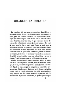 Les fleurs du mal. Précédées d'une notice par Théophile Gautier | Charles Baudelaire