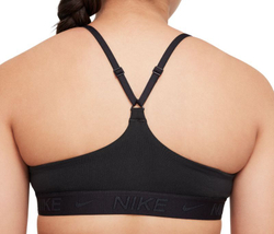 Теннисный бюстгальтер dziewczecy Nike Girls Indy Sports - Black