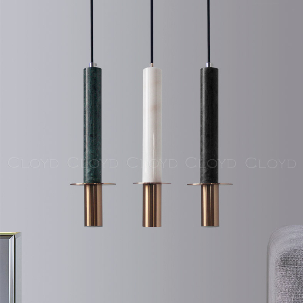 Подвесной светильник Cloyd CLARNET-A P1 / выс. 36 см - зелен.мрамор (арт.10932)