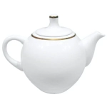 Чайник заварочный фарфоровый 350мл «Трактирный» с отводкой Белье