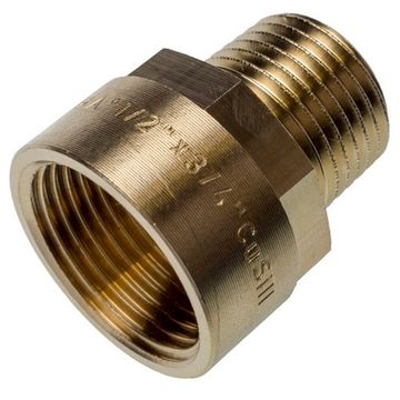 Переходник Sanha PURAFIT 1/2" x 1" НР/ВР бронзовый, серия 3242 (13242121)